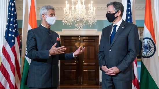 Antony Blinken and S Jaishankar have met thrice in the past one year, with the latest coinciding with Indian foreign minister's visit to the United States in May. (File photo/AP) Antony Blinken and S Jaishankar have met thrice in the past one year, with the latest coinciding with Indian foreign minister's visit to the United States in May. (File photo/AP)