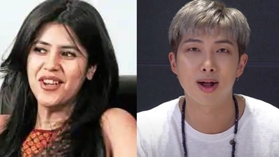 Ekta Kapoor on BTS member RM's reaction to an Indian ARMY fan letter. 