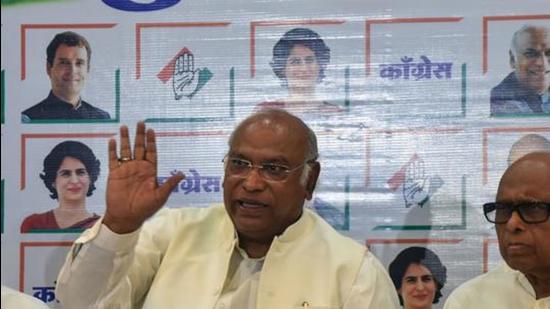 Mallikarjun Kharge. (Pratik Chorge/HT Photo)