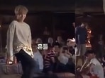 BTS singer V performing belly dance in Dubai. BTS singer V performing belly dance in Dubai.