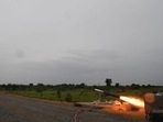 DRDO said the missile hit the target in direct attack mode and destroyed the same with precision. (ANI image) DRDO said the missile hit the target in direct attack mode and destroyed the same with precision. (ANI image)
