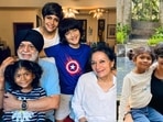 Mandira Bedi shares a picture with her family.