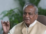 Kalyan Singh, who has also served as the former governor of Rajasthan, was admitted to the ICU earlier this month after an infection and reduced consciousness level.(File photo) Kalyan Singh, who has also served as the former governor of Rajasthan, was admitted to the ICU earlier this month after an infection and reduced consciousness level.(File photo)
