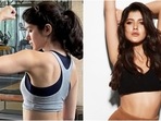 Shanaya Kapoor flexes muscles at the gym, Navya Naveli Nanda calls her champion(Instagram/@shanayakapoor02) Shanaya Kapoor flexes muscles at the gym, Navya Naveli Nanda calls her champion(Instagram/@shanayakapoor02)