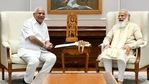 Karnataka chief minister BS Yediyurappa met Prime Minister Narendra Modi in Delhi on July 16.(ANI) Karnataka chief minister BS Yediyurappa met Prime Minister Narendra Modi in Delhi on July 16.(ANI)