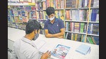 A student, who is preparing for the CET exam, at a bookstall at Appa Balwant chowk, on Tuesday. (HT PHOTO) A student, who is preparing for the CET exam, at a bookstall at Appa Balwant chowk, on Tuesday. (HT PHOTO)