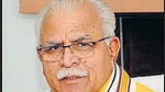 Haryana CM Manohar Lal Khattar. (File photo) Haryana CM Manohar Lal Khattar. (File photo)
