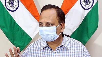 Delhi health minister Satyendar Jain said on Wednesday that the Centre will soon say there is no Covid-19 pandemic. (ANI file photo) Delhi health minister Satyendar Jain said on Wednesday that the Centre will soon say there is no Covid-19 pandemic. (ANI file photo)