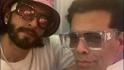 Karan Johar took to Instagram to share a picture with Ranveer Singh from his visit to the city. Karan Johar took to Instagram to share a picture with Ranveer Singh from his visit to the city.