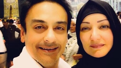 Adnan Sami: The singer shared a picture with his gorgeous wife from Hajj and wished his fans "Eid Mubarak to you," on Instagram. (Instagram/@adnansamiworld)