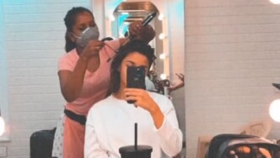 Alia Bhatt on the sets of RRR.