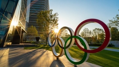 Olympic rings in Tokyo: File Photo (Twitter)