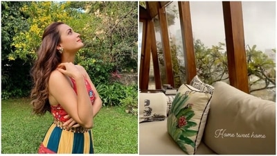 Dia Mirza shared a post from her 'home sweet home'. Dia Mirza shared a post from her 'home sweet home'.