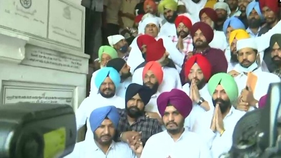 Amritsar has sent Sidhu to Parliament thrice and he is the Amritsar East MLA at present.(ANI Photo)