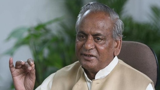 Kalyan Singh, who has also served as the former governor of Rajasthan, was admitted to the ICU earlier this month after an infection and reduced consciousness level.(File photo)