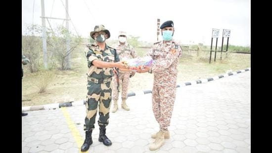 Greetings and best wishes of peace and harmony were conveyed to the Pakistan Army representatives from Indian Army. (Sourced) Greetings and best wishes of peace and harmony were conveyed to the Pakistan Army representatives from Indian Army. (Sourced)