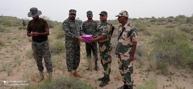 India and Pakistan took part in “sweets diplomacy” along the international border on the festival of Eid-al-Adha on Wednesday. (Sourced) India and Pakistan took part in “sweets diplomacy” along the international border on the festival of Eid-al-Adha on Wednesday. (Sourced)