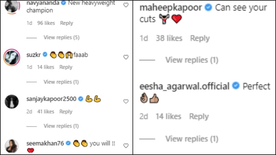 Comments on Shanaya Kapoor's post Comments on Shanaya Kapoor's post