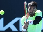 India's Sumit Nagal (in frame) will start his Tokyo Olympics campaign against Istomin(AP) India's Sumit Nagal (in frame) will start his Tokyo Olympics campaign against Istomin(AP)