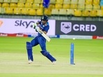 Shikhar Dhawan plays a cut shot during his innings in the 2nd ODI. (BCCI/Twitter) Shikhar Dhawan plays a cut shot during his innings in the 2nd ODI. (BCCI/Twitter)