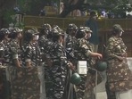Heavy barricading has been done around Jantar Mantar, and additional police force deployed.