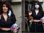 Rhea Chakraborty was snapped by the paparazzi while enjoying a day out in Mumbai today. The actor looked stunning in an all-black look, and we are taking off-duty styling cues from her.(Varinder Chawla) Rhea Chakraborty was snapped by the paparazzi while enjoying a day out in Mumbai today. The actor looked stunning in an all-black look, and we are taking off-duty styling cues from her.(Varinder Chawla)
