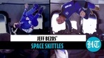 Jeff Bezos floats in space shuttle, passes Skittles in zero gravity | Blue Origin Jeff Bezos floats in space shuttle, passes Skittles in zero gravity | Blue Origin