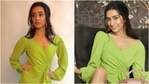 Shraddha Kapoor adds a chic touch to mini wrap dress with <span class='webrupee'>₹</span>55k pumps for shoot(Instagram/@namratadeepak3) Shraddha Kapoor adds a chic touch to mini wrap dress with <span class='webrupee'>₹</span>55k pumps for shoot(Instagram/@namratadeepak3)