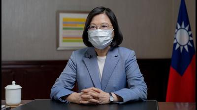 President Tsai Ing-wen speaks at the presidential office in Taipei, Taiwan. (AP) President Tsai Ing-wen speaks at the presidential office in Taipei, Taiwan. (AP)