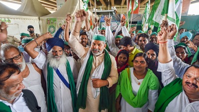 The farmers' movement was granted permission to hold a demonstration at the site, on the condition that only a maximum of 200 protestors will be allowed till August 9. (PTI Photo) The farmers' movement was granted permission to hold a demonstration at the site, on the condition that only a maximum of 200 protestors will be allowed till August 9. (PTI Photo)