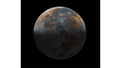 This image of the moon took Prathamesh Jaju a total of 40 hours to put together. One clear night, he looked up and realised the moon seemed clearer than usual. He divided his view of it into 38 parts and took a total of 50,000 short still videos of the different areas, magnified. He then stacked and stitched the frames together, creating this image that went viral and was written about in the mainstream media. The colours are caused by mineral deposits on the moon. (Photo by Prathamesh Jaju)