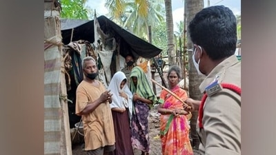 Gurunath pointed out the family members even attended the nature calls (feeling the need to urinate or defecate) inside their tent house. (ANI Photo) Gurunath pointed out the family members even attended the nature calls (feeling the need to urinate or defecate) inside their tent house. (ANI Photo)