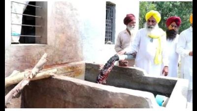 The tubewell in Sangrur district’s Aloarakh village. The tubewell in Sangrur district’s Aloarakh village.