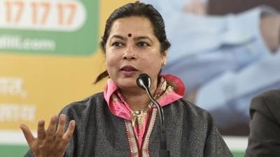 File image of Union minister Meenakshi Lekhi. (Arvind Yadav/HT PHOTO)