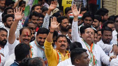 Congress, NCP and other parties at a political campaign in front of Kasba Ganapati on March 31, 2019. After Patole’s call on civic polls, Congress prepares to go solo in Pune. (HT FILE) Congress, NCP and other parties at a political campaign in front of Kasba Ganapati on March 31, 2019. After Patole’s call on civic polls, Congress prepares to go solo in Pune. (HT FILE)