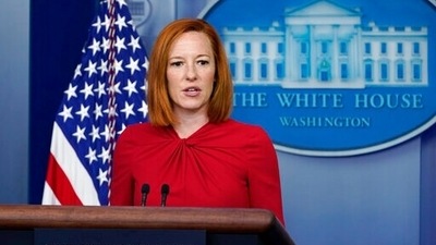 White House press secretary Jen Psaki speaks during a daily briefing at the White House in Washington. (AP) White House press secretary Jen Psaki speaks during a daily briefing at the White House in Washington. (AP)