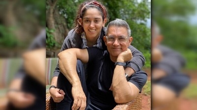 Aamir Khan's daughter Ira Khan: Daughter of Aamir Khan and his ex-wife Reena Dutta, Ira, 24, made headlines when she opened up about being sexually abused at the age of 14. She did her schooling at Dhirubhai Ambani International School in Mumbai. She is a philanthropist and has worked for several NGOs. (Instagram/@khan.ira) Aamir Khan's daughter Ira Khan: Daughter of Aamir Khan and his ex-wife Reena Dutta, Ira, 24, made headlines when she opened up about being sexually abused at the age of 14. She did her schooling at Dhirubhai Ambani International School in Mumbai. She is a philanthropist and has worked for several NGOs. (Instagram/@khan.ira)