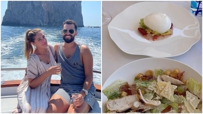 Nargis Fakhri with her boyfriend Justin Santos. Nargis Fakhri with her boyfriend Justin Santos.