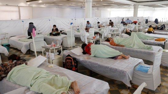 It classifies outbreak severity into four bands – yellow, amber, orange and red – with each representing a more severe outbreak and, thus, stricter curbs than the one preceding it.(REUTERS/Adnan Abidi)