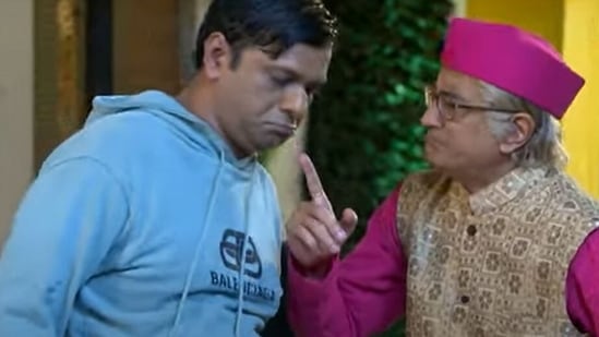 Bappuji with Bagha in Taarak Mehta Ka Ooltah Chashmah.