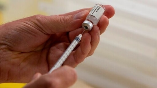 ECDC’s Covid-19 vaccine tracker showed that 437,842,446 doses have been distributed to the member states of EU.(AP) ECDC’s Covid-19 vaccine tracker showed that 437,842,446 doses have been distributed to the member states of EU.(AP)