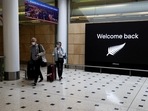 Passengers arrive from New Zealand after the Trans-Tasman travel bubble opened overnight.