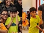 Aamir Khan, Kiran Rao, son Azad played table tennis with the Laal Singh Chaddha team. Aamir Khan, Kiran Rao, son Azad played table tennis with the Laal Singh Chaddha team.