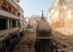 Demolition work is being carried out for the Kashi Vishwanath Temple Corridor which aims to connect the Kashi Vishwanath temple in Varanasi and the river Ganga. The city of Varanasi is considered one of the oldest continuously inhabited cities in the world.