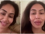 Mira Rajput has tried the 'pillow face' filters. Mira Rajput has tried the 'pillow face' filters.