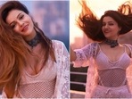 Rubina Dilaik in <span class='webrupee'>₹</span>2k crochet bralette and lace shorts keeps it casual and chic(Instagram/@rubinadilaik) Rubina Dilaik in <span class='webrupee'>₹</span>2k crochet bralette and lace shorts keeps it casual and chic(Instagram/@rubinadilaik)