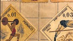 Stamps of different cities and countries with various Olympic games on them. (HT PHOTO) Stamps of different cities and countries with various Olympic games on them. (HT PHOTO)