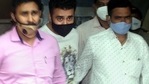 Raj Kundra (Centre) being taken to the Esplanade Court on Friday where his police custody was extended until July 27. (PTI) Raj Kundra (Centre) being taken to the Esplanade Court on Friday where his police custody was extended until July 27. (PTI)