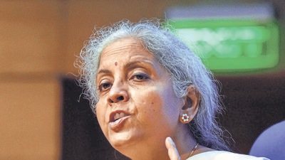 Union finance minister Nirmala Sitharaman. (File photo)