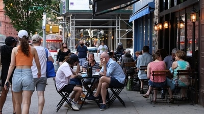The sound of gunshots in the outdoor dining area forced others to flee the market. (Reuters/ File photo)